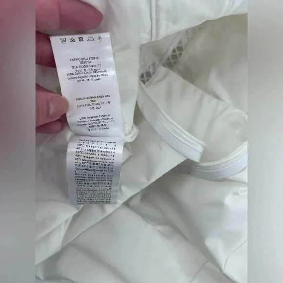 NWT Giovanni Bedin White Godet Flared Dress Cotton MINI DRESS White SIZE 38 US 2 - Picture 10 of 14